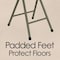 Hastings Home Set of 2 Hastings Home 18-Inch Round Stool, Foldable, Carry Handle and 300lb Weight Capacity 860976FQF - alternate 3